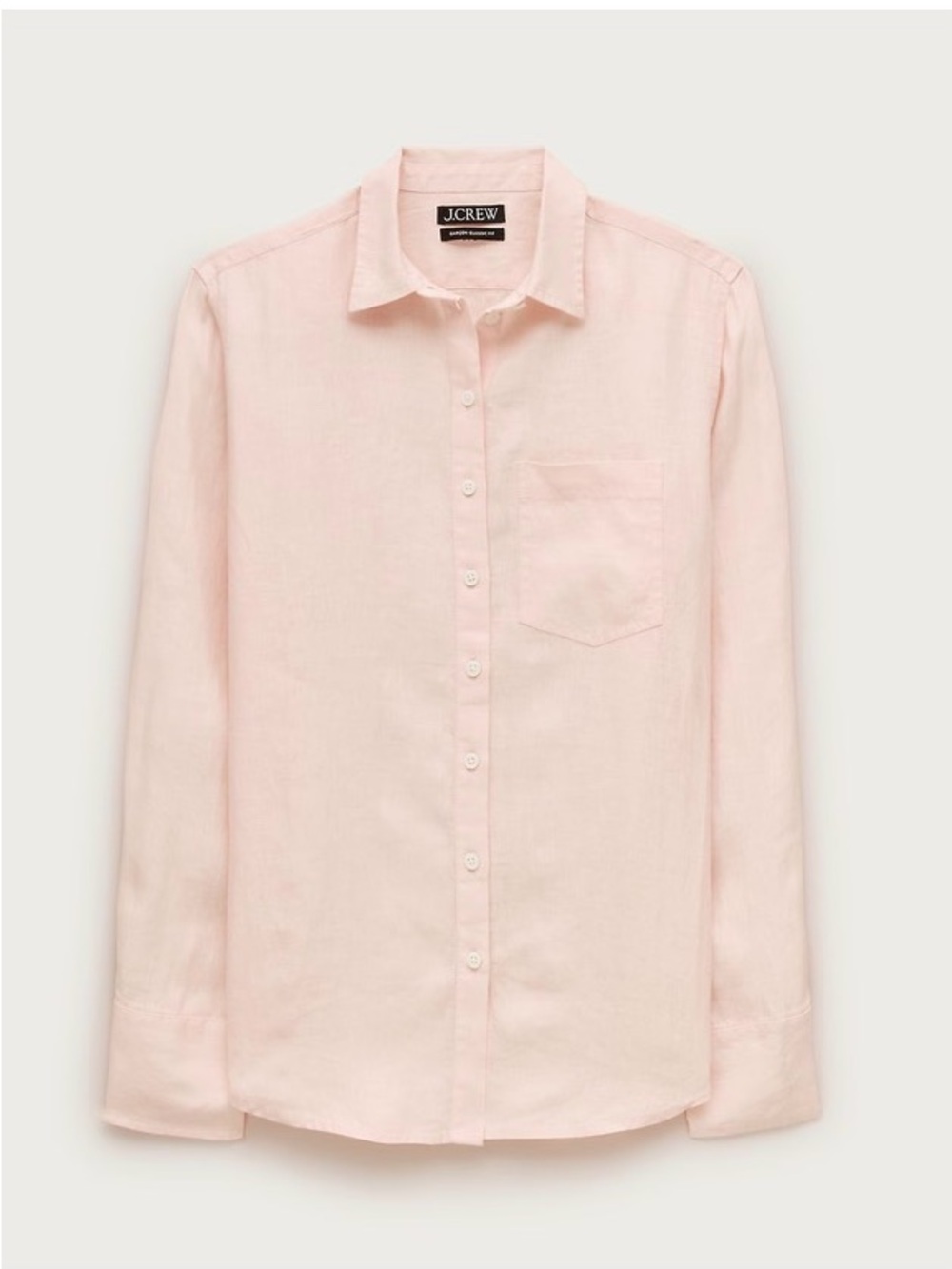 J. Crew Carcon Classic Button-Up Collaboration w/Baird McNutt Irish Linen petite